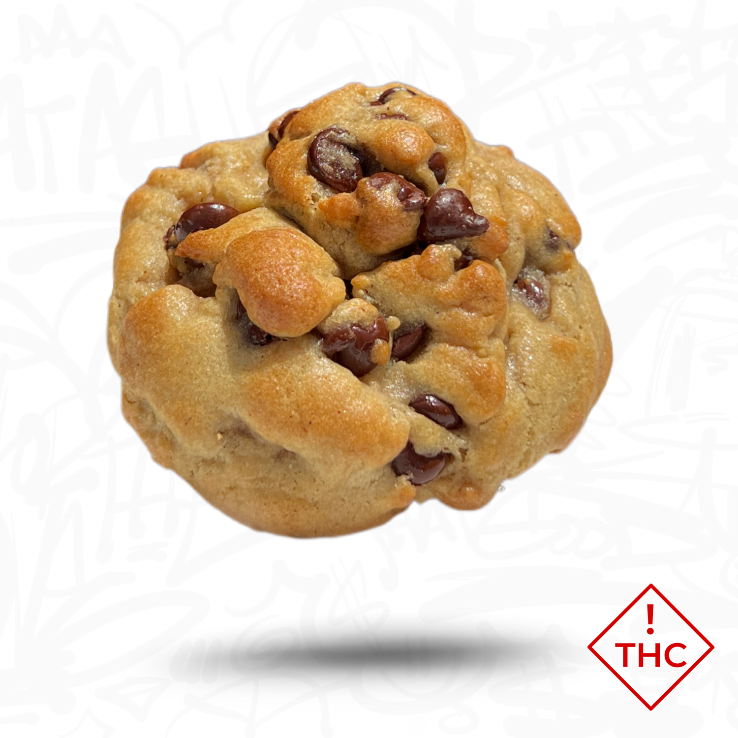 Indulge in the irresistible allure of a floating chocolate chip cookie from Baked and Infused. Experience the blissful delight of our THC-infused treats as you embark on a journey of elevated taste sensations